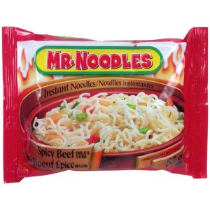  Nouilles Inst. Boeuf Épicé Mr. Noodles 