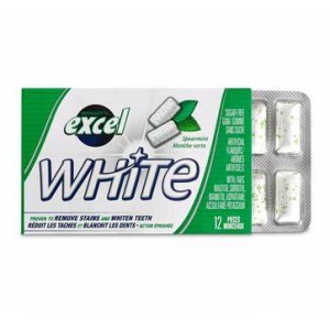 Gomme Excel White Menthe Verte 